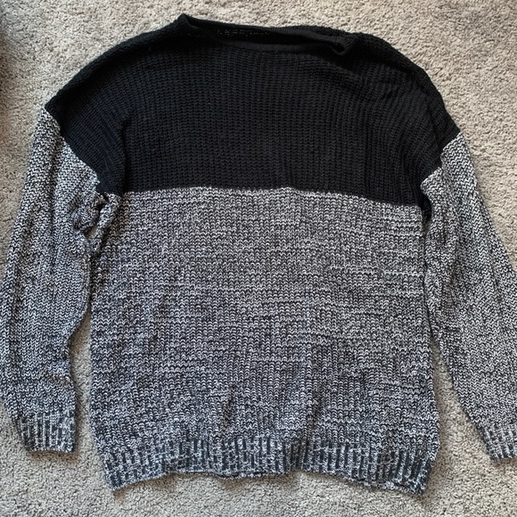 Shein Color Block Drop Shoulder Longline Sweater - Picture 6 of 7